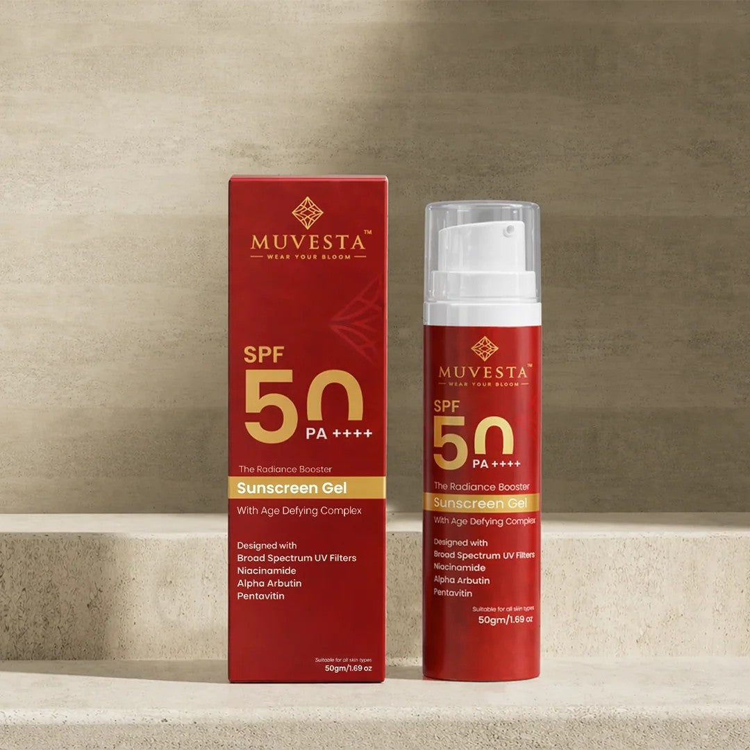Radiance booster Sunscreen Gel SPF 50PA++++ with Age Defying Complex