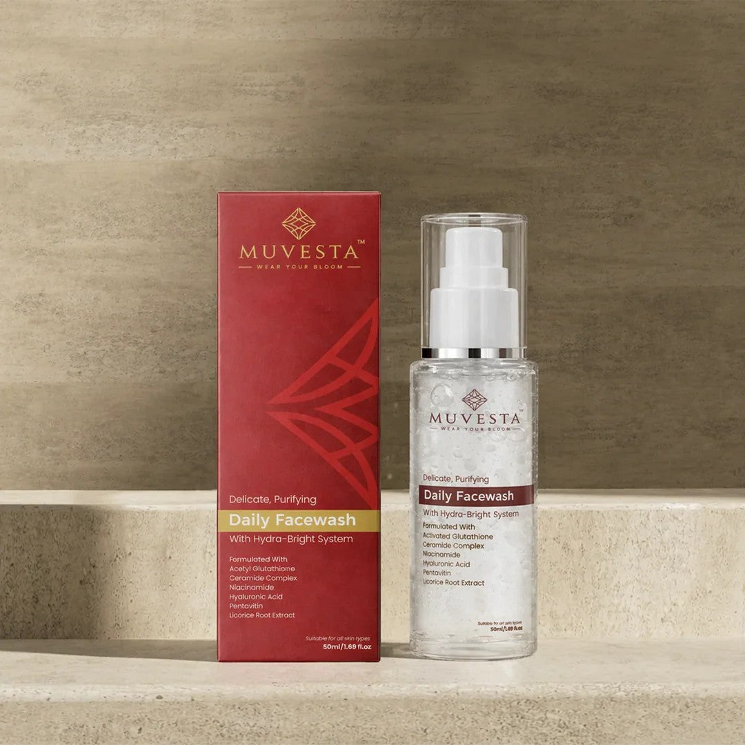 Delicate, Purifying Daily Facewash with Hydra Bright System, Ceramide. Glutathione & Niacinamide