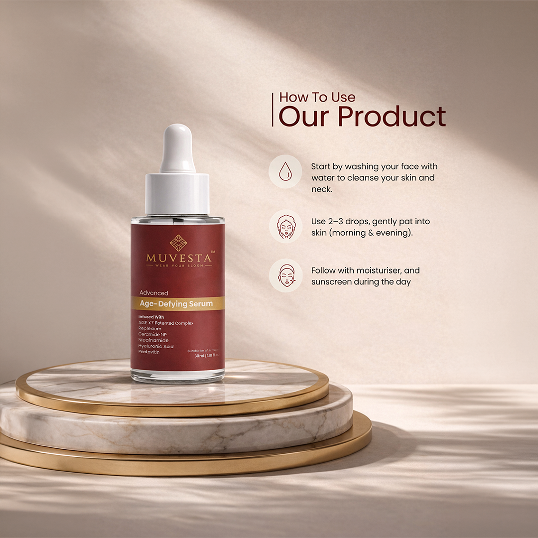 Advanced Age-Defying Serum with Ceramide & Patented Peptide Complex for Skin Elasticity & Wrinkle Prevention
