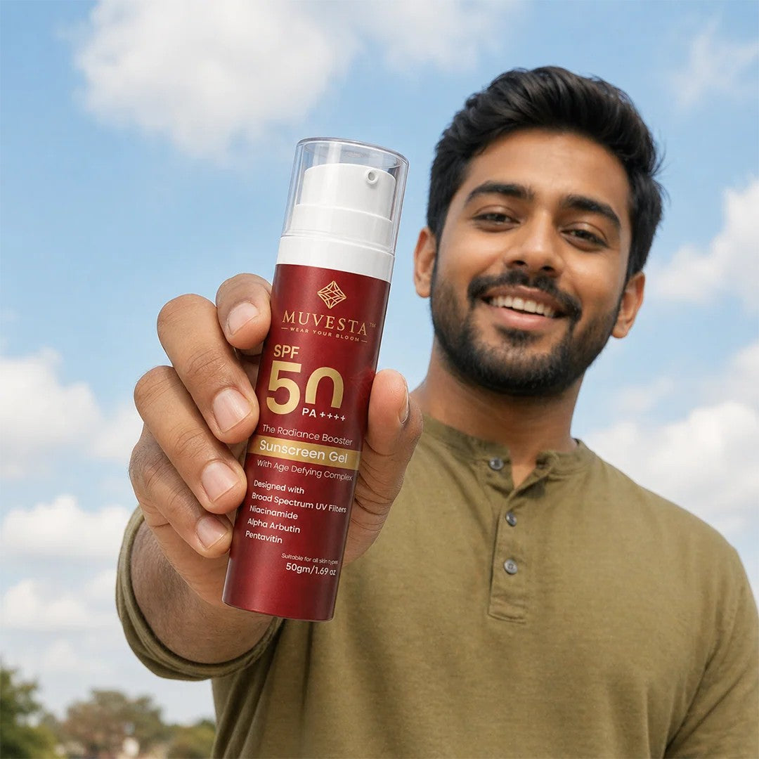 Radiance booster Sunscreen Gel SPF 50PA++++ with Age Defying Complex