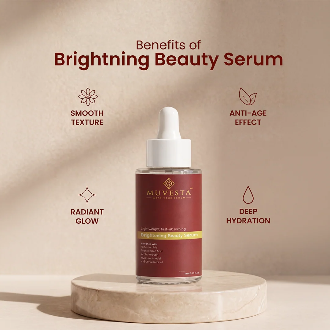 Light Weight Fast Absorbing Brightening Beauty Serum with Alpha Arbutin, Niacinamide & Tranexamic Acid