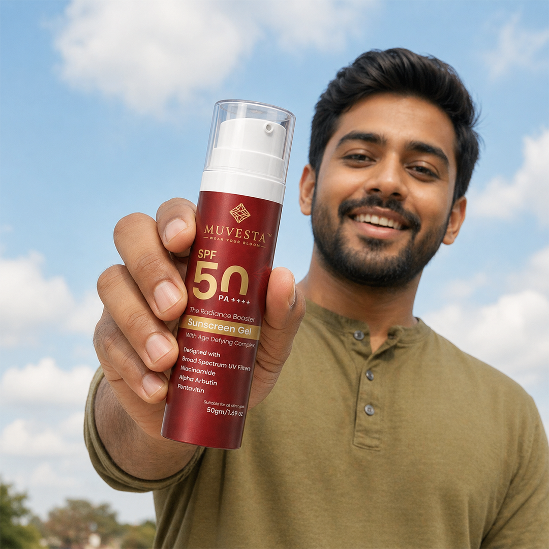 Radiance booster Sunscreen Gel SPF 50PA++++ with Age Defying Complex