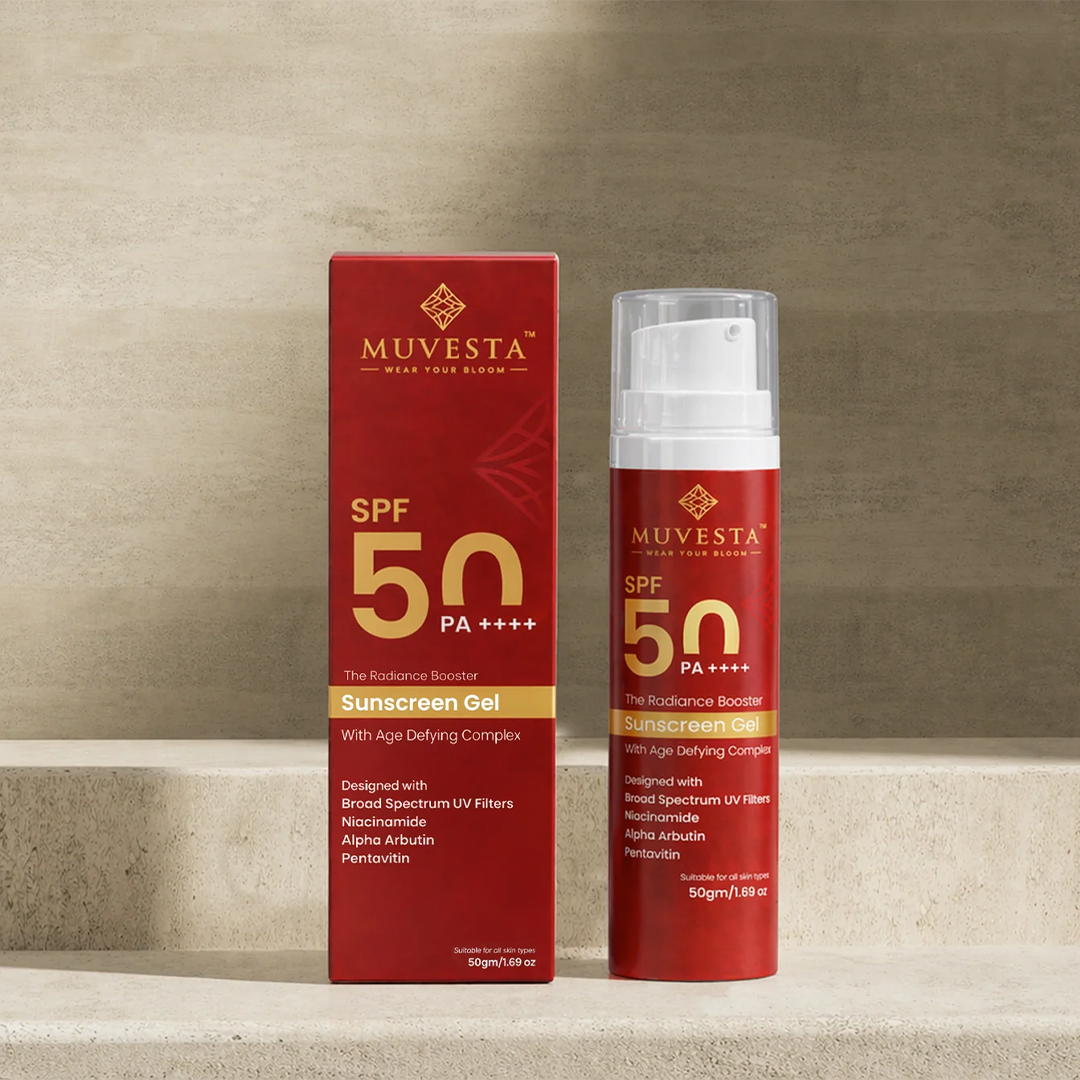 Radiance booster Sunscreen Gel SPF 50PA++++ with Age Defying Complex